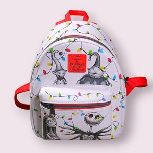Loungefly Disney Nightmare Before Christmas Holiday Lights Mini Backpack Bag 